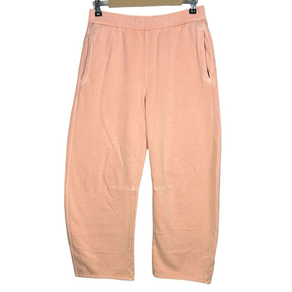 Citizens of Humanity Miro Sweatpants Womens S Peach Barrel Wide Leg Drawstring